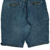 Hip Hop Crest Jeans Cargo Shorts - 36″ Waist Blue Cotton