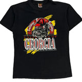 University Of Georgia Single Stitch College T-Shirt - Medium Black Cotton