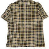 Vintage Polo Sport Checked Polo Shirt - Large Beige Cotton