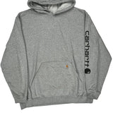 Vintage Carhartt Hoodie - XL Grey Cotton Blend