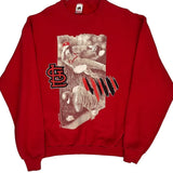 Vintage St. Louis Cardinals Fruit Of The Loom Graphic Sweatshirt - XL Red Cotton Blend