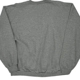 Vintage 90S Blank Jerzees Sweatshirt - XL Grey Polyester Blend