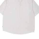 Aoxikai Short Sleeve Shirt - 3XL White Cotton Blend