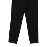 Hugo Boss Trousers - 33W UK 14 Black Viscose Blend