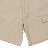 Top Moda Cargo Shorts - 32W 9L Beige Cotton