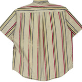 Vintage Tommy Hilfiger Striped Short Sleeve Shirt - Large Multicoloured Cotton