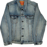 Vintage Levis Denim Jacket - Large Light Wash Denim