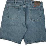 Wrangler Denim Shorts - 35W 10L Blue Cotton