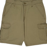 Wrangler Cargo Shorts - 34W 11L Khaki Cotton