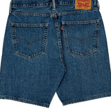 505 Levis Denim Shorts - 35W 8L Blue Cotton