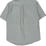 Tommy Hilfiger Striped Short Sleeve Shirt - Medium Blue Cotton