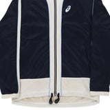 Age 16-18 Asics Track Jacket - Small Navy Polyester