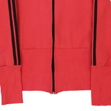 Age 9-10 Adidas Track Jacket - Small Red Polyester