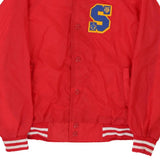 Age 10-12 Horizon Varsity Jacket - Medium Red Polyester