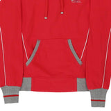Age 11-12 Champion Hoodie - Medium Red Cotton