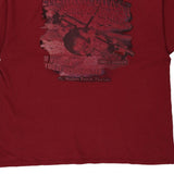 Walton Beach FL Harley Davidson Graphic T-Shirt - 2XL Red Cotton