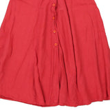 Aria Di Provenza Maxi Skirt - 29W UK 10 Pink Cotton