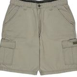 Wrangler Cargo Shorts - 34W 10L White Cotton