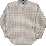 Tommy Hilfiger Checked Shirt - XL Cream Cotton