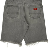 Dickies Denim Shorts - 36W 10L Grey Cotton