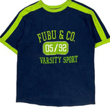 Vintage Varsity Sport Fubu T-Shirt - Medium Blue Cotton