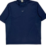 Vintage Nike T-Shirt - XL Blue Polyester