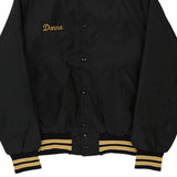 Donna Gem Sportswear Baseball Jacket - Medium Black Nylon