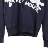 Age 13-14 Mickey Mouse Disney Graphic Hoodie - Large Navy Cotton Blend