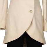 Miss Sixty Coat - Medium White Wool Blend