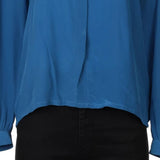 Paolo Prisco Shirt - Large Blue Silk