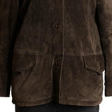 Unbranded Suede Jacket - 2XL Brown Leather