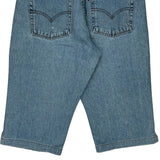 505 Levis Denim Shorts - 32W UK 12 Light Wash Cotton