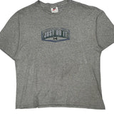 Vintage Nike T-Shirt - Large Grey Cotton