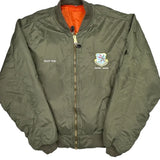 Vintage Ssgt Fox Unbranded Bomber Jacket - XL Green Nylon