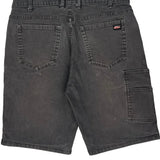 Dickies Denim Shorts - 34W 11L Black Cotton