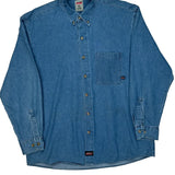 Dickies Denim Shirt - XL Blue Cotton