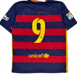 2015 Barcelona Nike Football Shirt - Small Blue Polyester