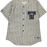 Vintage Milwaukee Brewers Majestic Mlb Jersey - Medium Grey Polyester