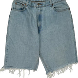 550 Levis Denim Shorts - 34W 10L Light Wash Denim