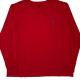 Vintage Polo By Ralph Lauren Long Sleeve T-Shirt - XL Red Cotton