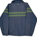 Vintage Tommy Hilfiger Striped Windbreaker - XL Blue Nylon