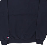 Quinnipiac University Champion Spellout Sweatshirt - Medium Black Cotton Blend