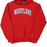 Age 14-16 Maryland Champion Hoodie - XL Red Cotton Blend