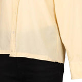 1970s Unbranded Shirt - Medium Yellow Polyester Blend