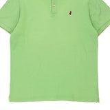 Marlboro Classics Slim Fit Polo Shirt - Large Green Cotton