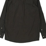 Simone Marcello Striped Shirt - Medium Black Cotton