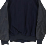 United Steelworkers Unbranded Varsity Jacket - Medium Navy Wool Blend