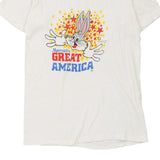 Age 10-12 Unbranded Graphic T-Shirt - Medium White Cotton