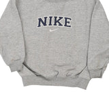 Age 5-6 Nike Spellout Sweatshirt - Small Grey Cotton Blend