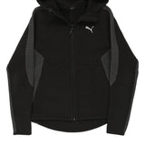 Age 11-12 Puma Hoodie - Large Black Cotton Blend
